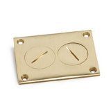 AP-6304-DP Floor Box Cover in Brass or Aluminum for Concrete