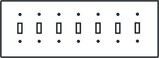 Seven Toggle switch plate cover