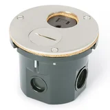 AP-812-DA-SP-NS nickel silver floor box from Arnev Products, Inc.