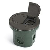 Flush Mount 4 inch Floor Box, Three Finishes, concrete floor