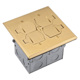 975549-C-D-GD is a 2-gang brass floor box