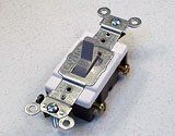 Gray Electrical Toggle On/Off Switch 15 amp