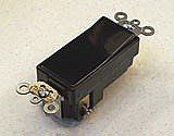 AP-5621-2E Black Decora Rocker 20A On/Off Switch