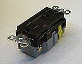 AP-GFNT1-E Black GFCI Decora Outlet 15 amp.