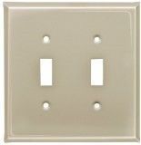 Almond Plain Design Light Switch Covers - Outlet Covers