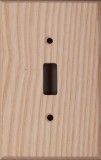 Ash wood switch plates