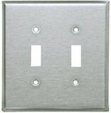 Brushed Nickel switch plates