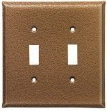 Hammered copper Light Switch Covers - Outlet Covers