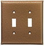 Hammered Copper Light Switch Covers - Outlet Cover Design