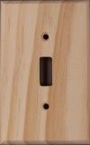 Idaho White Pine wood switch plates