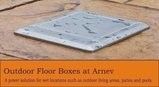 Outdoor waterproof floor box