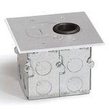 AP-RCFB-1-A Aluminum floor box for wood and hides the plug