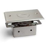 AP-RRP-1-NP Floor Box with this nickel plated floor boxes cover.