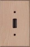 Red Birch wood switch plates