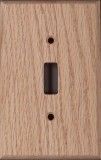 Red Oak wood switch plates