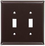Dark Bronze Plain Design Light Switch Covers - Outlet Covers