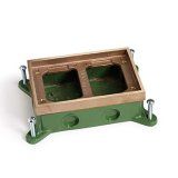 AP-SH-6262-58 Shallow 2-Gang Flush Mt. box for Concrete