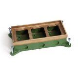 AP-SH-6263-58 Shallow 3-Gang Flush Mt cast box for Concrete