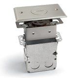 AP-SWB-1-NP Floor Box Single receptacle-nickel plated