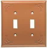 Terra Cotta Indian Design Switch Plates - USA Made