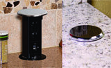 AP-PUR Round Kitchen Counter Spill Proof Pop-Up Outlets