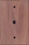 Walnut wood switch plates