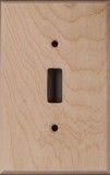 White Birch Unfinished Wood Switch Plates