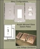 Acrylic Mirrored Switch Plates