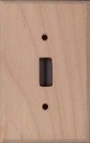 Alder Unfinished Wood Switch Plates