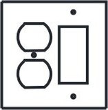 Decora-GFI-Rocker / Duplex outlet Light Switch Covers by Arnev