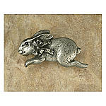 Bunny with Bow Pull Facing Left
