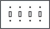 Four Toggle Switch Covers