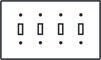 Four Toggle Light Switch Covers - Outlet Covers and USA Made