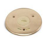 AP-TCP-1-PC Floor Box Cover in Brass or Aluminum for Concrete Floors