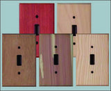 Unfinished Wood Switch Plates with Screws - 95 Wood Types