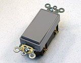 Gray 3-Way Electrical Decora Rocker Switch 20 amp