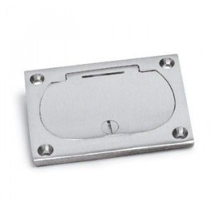 AP-6304-DFB-1-TEL floor box cover in aluminum for telephone