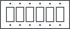 6GF Decora Rocker Light Switch Covers