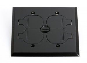 #7 Black floor box cover