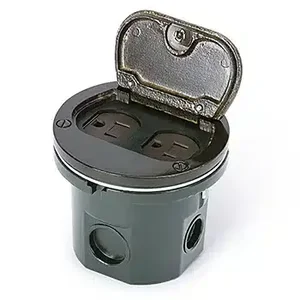AP-812-DA-SFP-DB floor box and cover with dark bronze cover