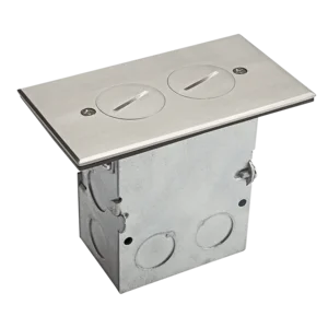 1-Gang Stainless Steel Floor Box