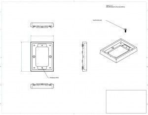 AP-1101-DBE tile frame cut sheet
