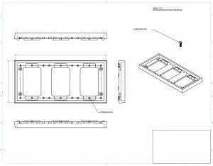 AP-1103-DBE tile frame cut sheet for floor boxes