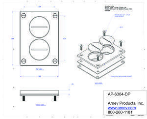 AP-6304 floor box cut sheet