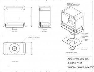 Tombstone or Nozzel type  floor box cut sheet