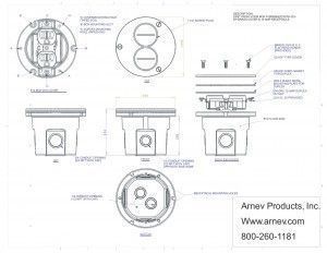 Round floor box cover cut sheet