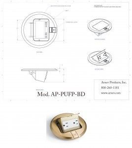 Round floor box cut sheet for concrete or wood floors