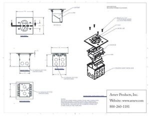 AP-RCFB-1-A floor box cut sheet