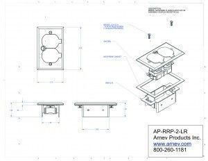 AP-RRP-2-LR-A floor box cut sheet for all installers to review