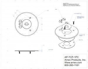 AP-TCP-1-PC cut sheet for all the floor box installers and floor box cover designers